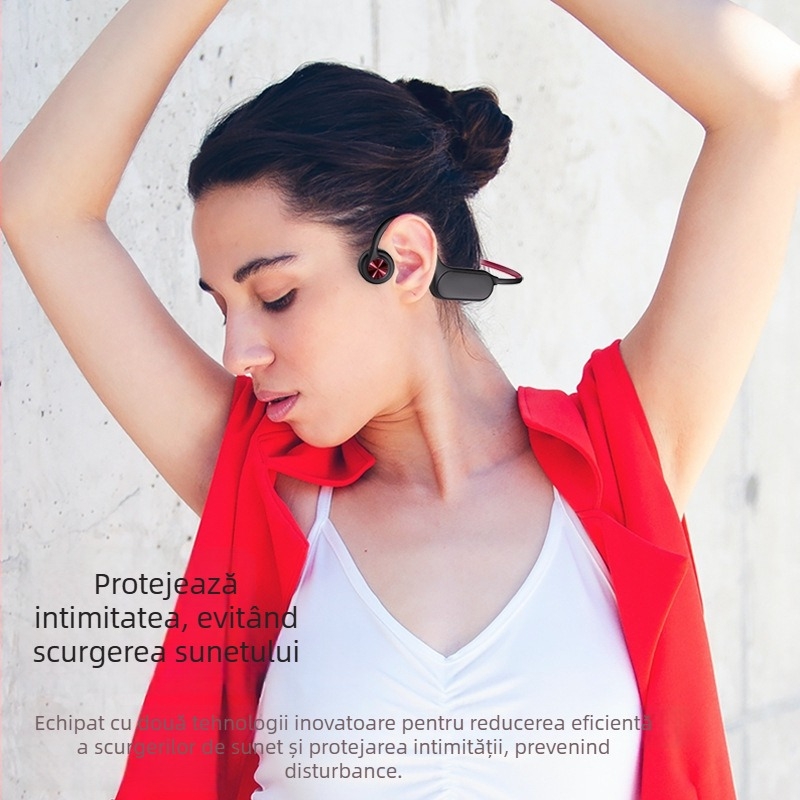 Căști Bluetooth cu conducere osoasă, IP68 rezistente la apă, Bluetooth 5.4, rază de 15 m, autonomie baterie peste 8 ore