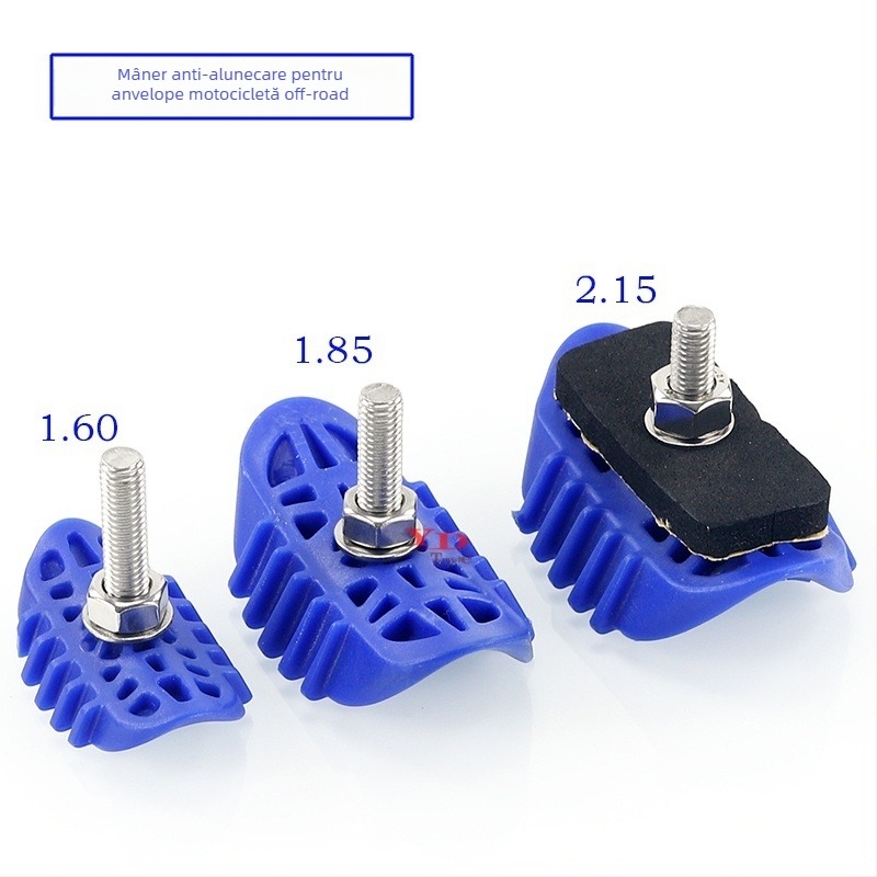 Clip antiderapant pentru anvelopă, destinat motocicletei off-road cu cameră internă