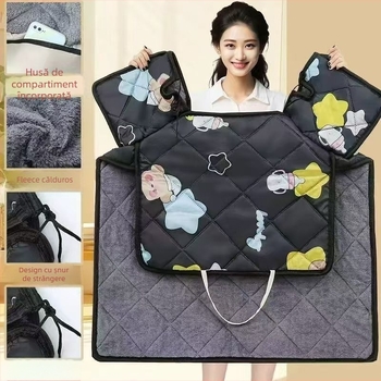 Acoperire cu fleece, anti-vânt pentru vehicule electrice, cu potrivire universală pentru motociclete și scutere, rezistentă la apă, grosime de iarnă