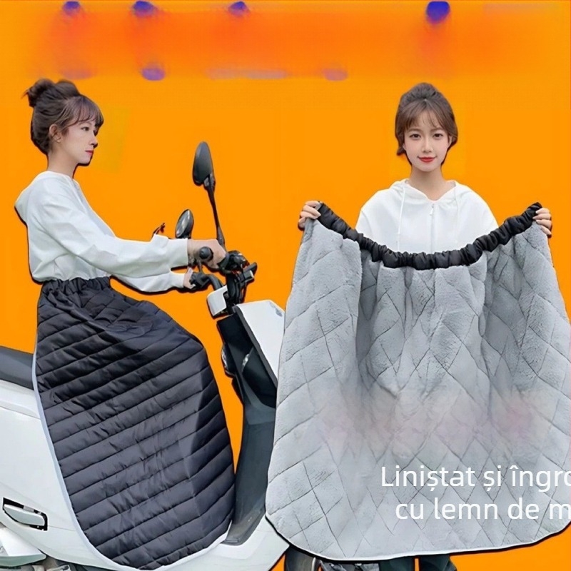 Cuvertură antivânt cu izolație din pene pentru vehicule electrice și biciclete; imprimare logo disponibilă; stil 35909850