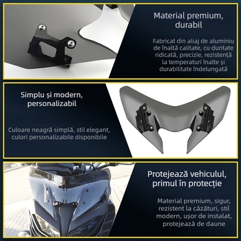 Carl parbriz frontal pentru Yamaha MT-09 (2017-2020), motocicletă, policarbonat de 3 mm