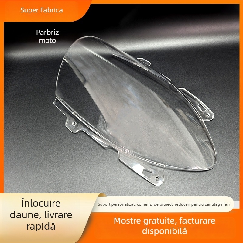 Parbriz frontal pentru motocicletă - universal, placă groasă din acrilic, PTFE, termoformare