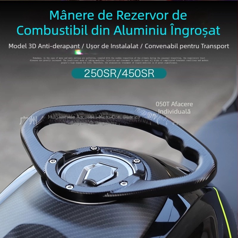 Suport pentru rezervor pentru Kawasaki Z1000/Z800/ZX-6R/ZX-10R — mâner de siguranță pentru pasagerul din spate, Brand 123, Model Yxfs2023001