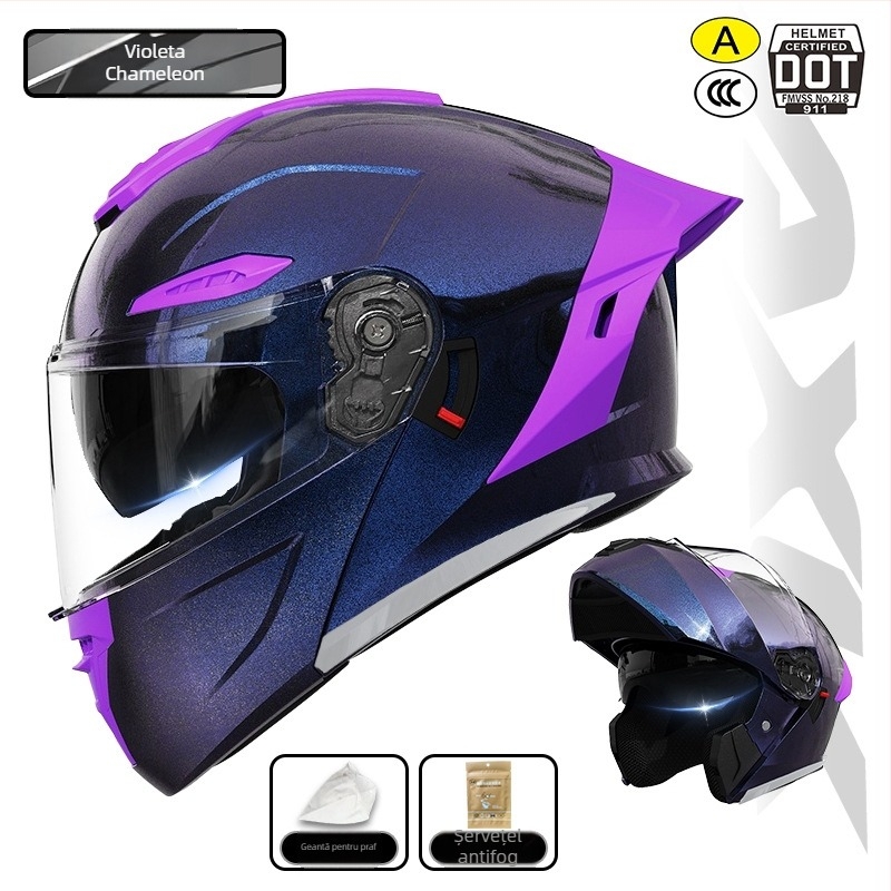 AXK cască de motocicletă cu față deschisă, ABS, pentru adulți, toate sezoanele, Gb811-2022a/3C certificat