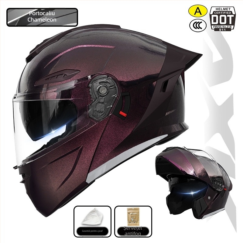 AXK cască de motocicletă cu față deschisă, ABS, pentru adulți, toate sezoanele, Gb811-2022a/3C certificat