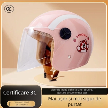  Cască pentru bicicletă electrică, stil 3/4, ABS, certificat 3C, pentru adulți