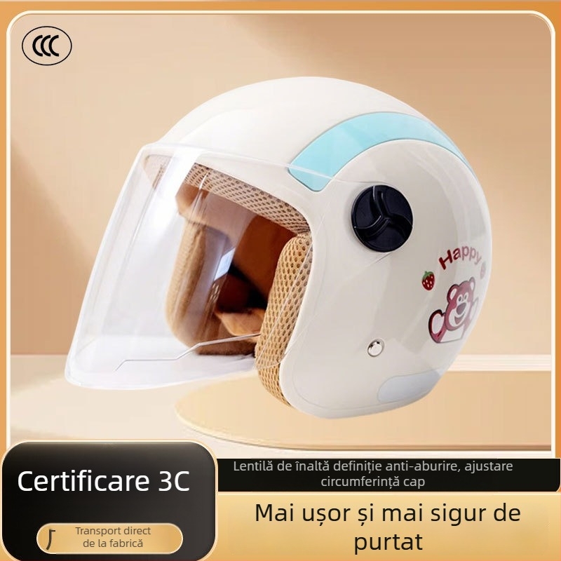  Cască pentru bicicletă electrică, stil 3/4, ABS, certificat 3C, pentru adulți