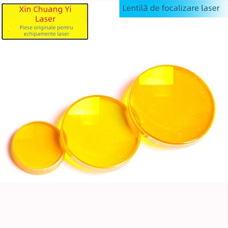 Lentilă de focalizare din zinc selenid, model 12 mm; aplicație: mașini de gravură și tăiere cu laser