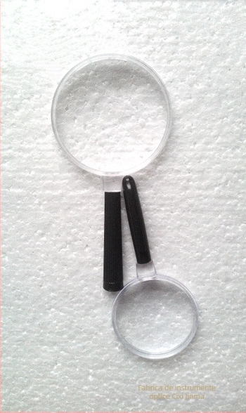 Lupa Jinma de mână cu oglindă optic din plastic, set de 2 bucăți, design clasic minimalist