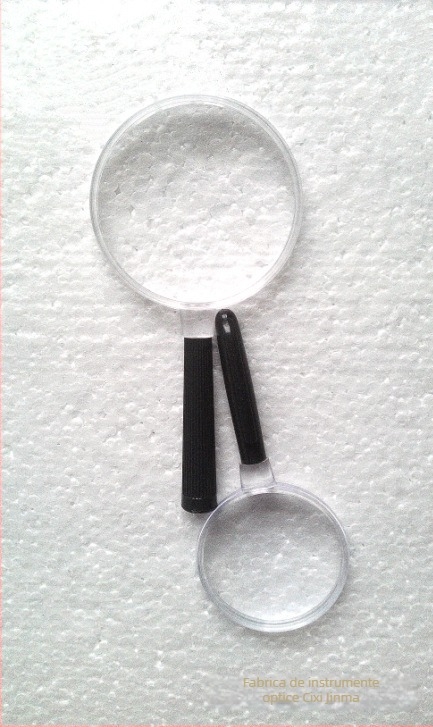 Lupa Jinma de mână cu oglindă optic din plastic, set de 2 bucăți, design clasic minimalist