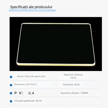 Haoxuan Fereastră de protecție cu laser – Film plat pentru fereastră, sticlă opticǎ, transmisie înaltă, precizie înaltă