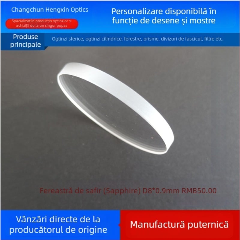 Fereastră optic-protecție pentru dispozitiv laser — Brand: Wloptical; Cod produs: WIN-003; Domeniu de aplicație: Instrumente optice; Import: Nu