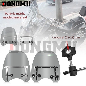 ABS placă și suport din aluminiu; personalizare disponibilă; stil deflector de vânt; model hpmp-d025; potrivire universală