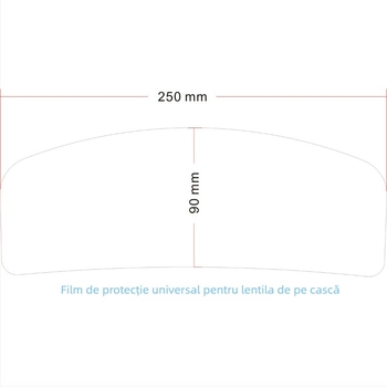 Folie de protecție vizor cască TPU — HD transparent, anti-aburire, personalizabil