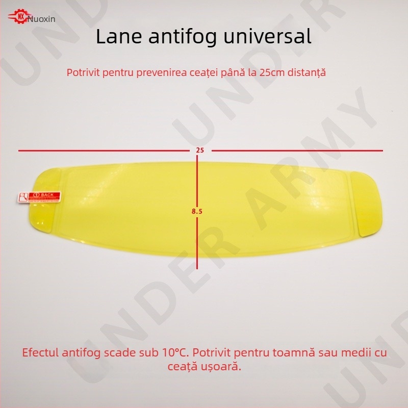 Autocolant antiaburire pentru vizieră de cască, model universal, personalizabil, protecție împotriva vântului și prafului