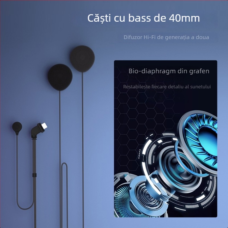 Casca de motocicletă cu headset Bluetooth și intercom încorporat (Canal: Mono; Funcție: 20394172955; Marcă: Other; Seria: Other)