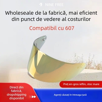 Lentilă pentru cască cu protecție UV și anti-reflexie, modelul 607, parbriz pentru vehicule electrice, motociclete și scutere