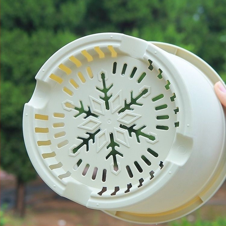 Ghiveci de plante din plastic, cu design perforat respirabil și controlul rădăcinilor, potrivit pentru balcon și pentru birou, durabil