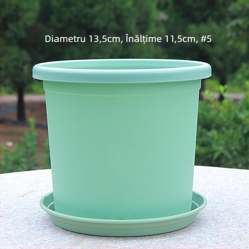 Ghiveci de plante din plastic, cu design perforat respirabil și controlul rădăcinilor, potrivit pentru balcon și pentru birou, durabil