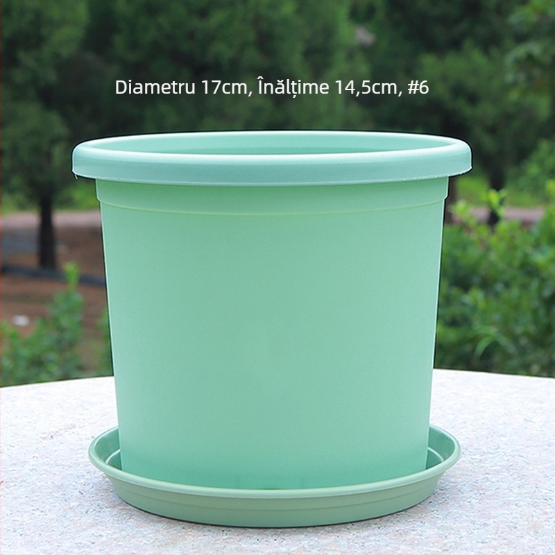 Ghiveci de plante din plastic, cu design perforat respirabil și controlul rădăcinilor, potrivit pentru balcon și pentru birou, durabil