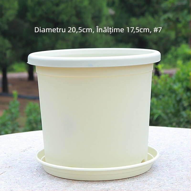 Ghiveci de plante din plastic, cu design perforat respirabil și controlul rădăcinilor, potrivit pentru balcon și pentru birou, durabil