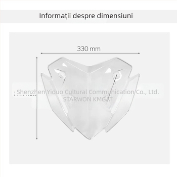 Parbriz sport pentru motocicletă, compatibil cu Yamaha XMAX125/250/300; Material: PC; Stil: parbriz; Brand: Star Moon Knight