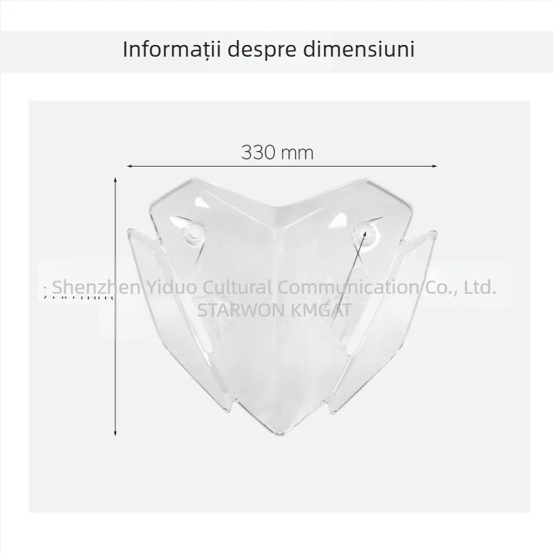 Parbriz sport pentru motocicletă, compatibil cu Yamaha XMAX125/250/300; Material: PC; Stil: parbriz; Brand: Star Moon Knight