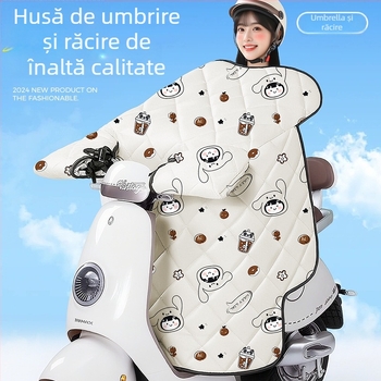 Cuvertură anti-vânt pentru vehicule electrice - PVC, impermeabil, rezistent la intemperii, stil de iarnă, marcă Touran Sheng