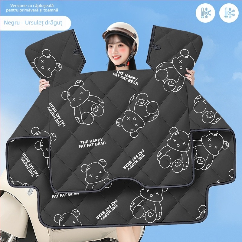 Cuvertură anti-vânt pentru vehicule electrice - PVC, impermeabil, rezistent la intemperii, stil de iarnă, marcă Touran Sheng