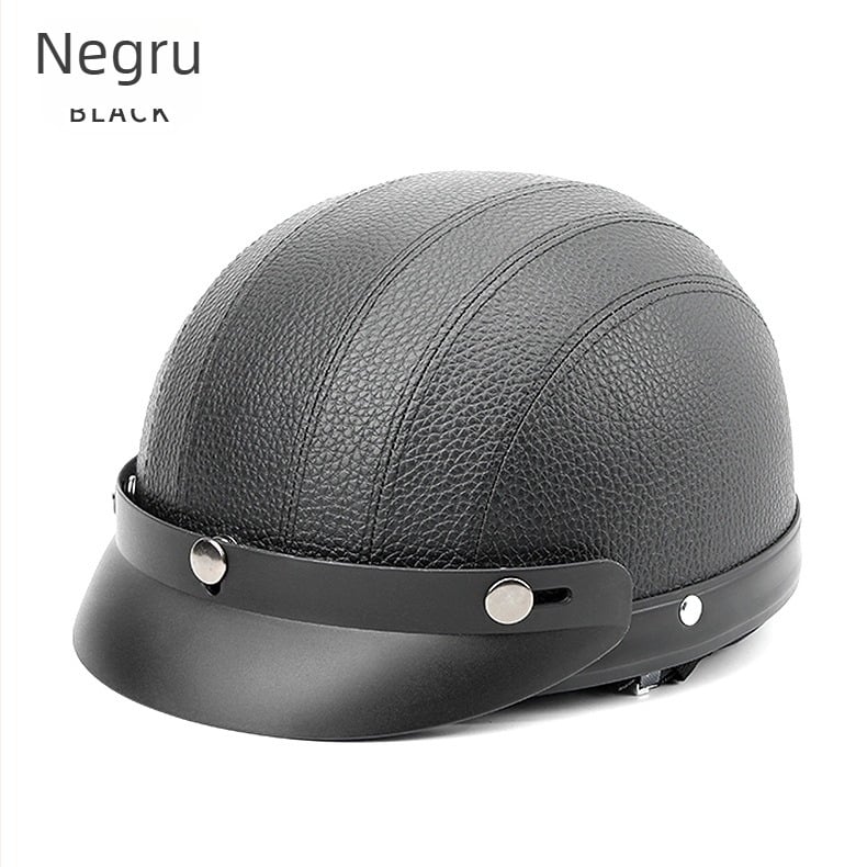 Casca moto cu vizieră, stil retro pentru toate anotimpurile (Material: ABS + spumă PU; Brand: JBL; Tip: Cască moto)