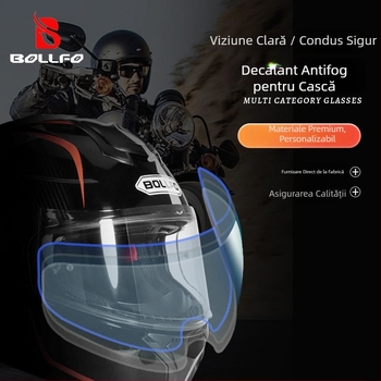 Film vizor cască – Oglindă plată, Material PC, Model TKFWP, Unisex