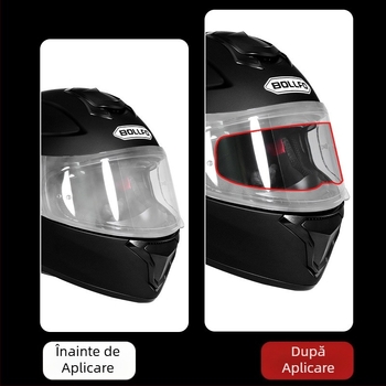 Film vizor cască – Oglindă plată, Material PC, Model TKFWP, Unisex