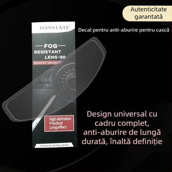 Filtru antifog pentru cască HANSTATE TAC, protecție UV, transparență HD, antifog de durată