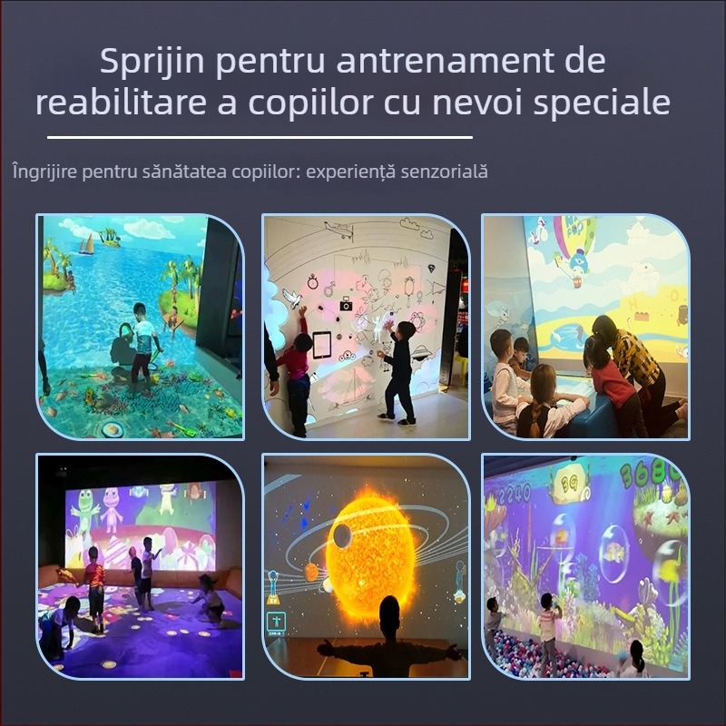 Star player Proiector interactiv pentru educația timpurie, cu rezoluție 1080p, antrenament senzorial, eficiență energetică nivel 2