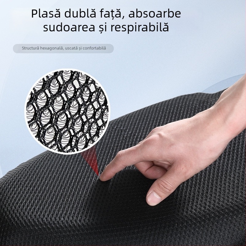 Husă pentru scaunul vehiculului electric (din plasă, impermeabilă, respirabilă, izolație termică, pentru toate anotimpurile)