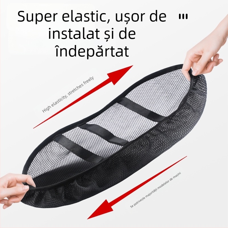 Husă pentru scaunul vehiculului electric (din plasă, impermeabilă, respirabilă, izolație termică, pentru toate anotimpurile)