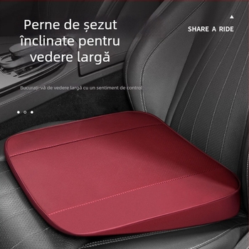 Perna de susținere a șezutului șoferului, formă plată, umplutură din fibre de mătase, suprafață PU, design dintr-un singur element