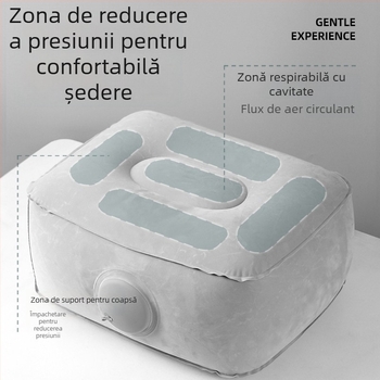 Pernă gonflabilă de susținere pentru concerte și festivaluri muzicale, pernă de șezut portabilă cu umplere cu aer, PVC, utilizare în exterior, stil minimalist modern, lansare toamnă 2025