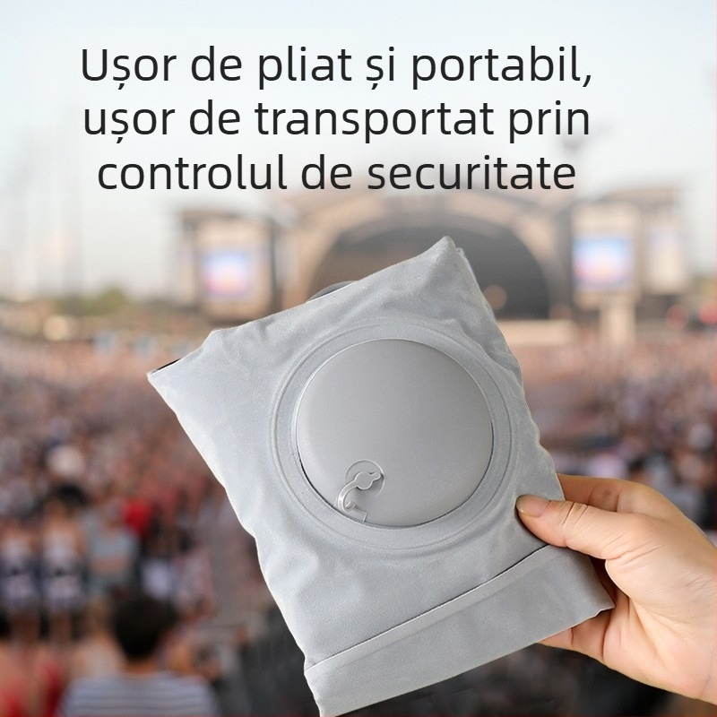 Pernă gonflabilă de susținere pentru concerte și festivaluri muzicale, pernă de șezut portabilă cu umplere cu aer, PVC, utilizare în exterior, stil minimalist modern, lansare toamnă 2025