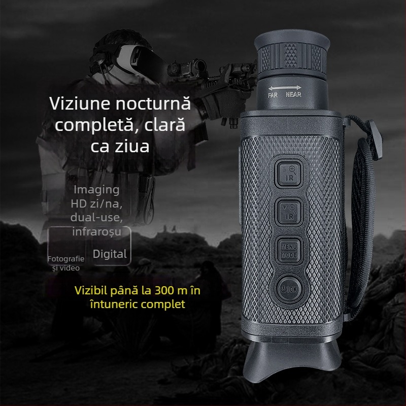 Monoclu de vedere pe timp de noapte cu infraroșu, digital zi/noapte, utilizare duală pentru exterior