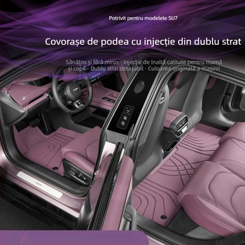 Covorașe auto din TPE, injecție prin turnare – Compatibile cu Xiaomi SU7/YU7, acoperire completă a interiorului