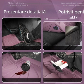Covorașe auto din TPE, injecție prin turnare – Compatibile cu Xiaomi SU7/YU7, acoperire completă a interiorului