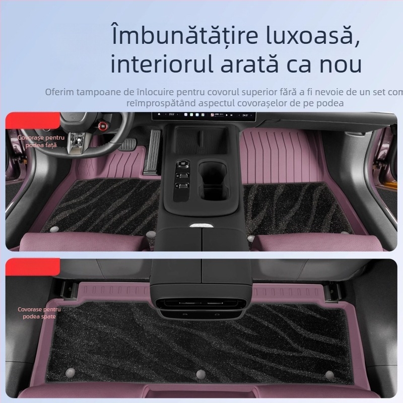 Covorașe auto din TPE, injecție prin turnare – Compatibile cu Xiaomi SU7/YU7, acoperire completă a interiorului