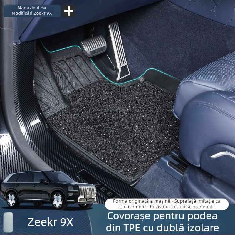 Covorașe auto Zeekr 9X din TPE - acoperire completă, protecție împotriva zgârieturilor, personalizabile, Driving Wing
