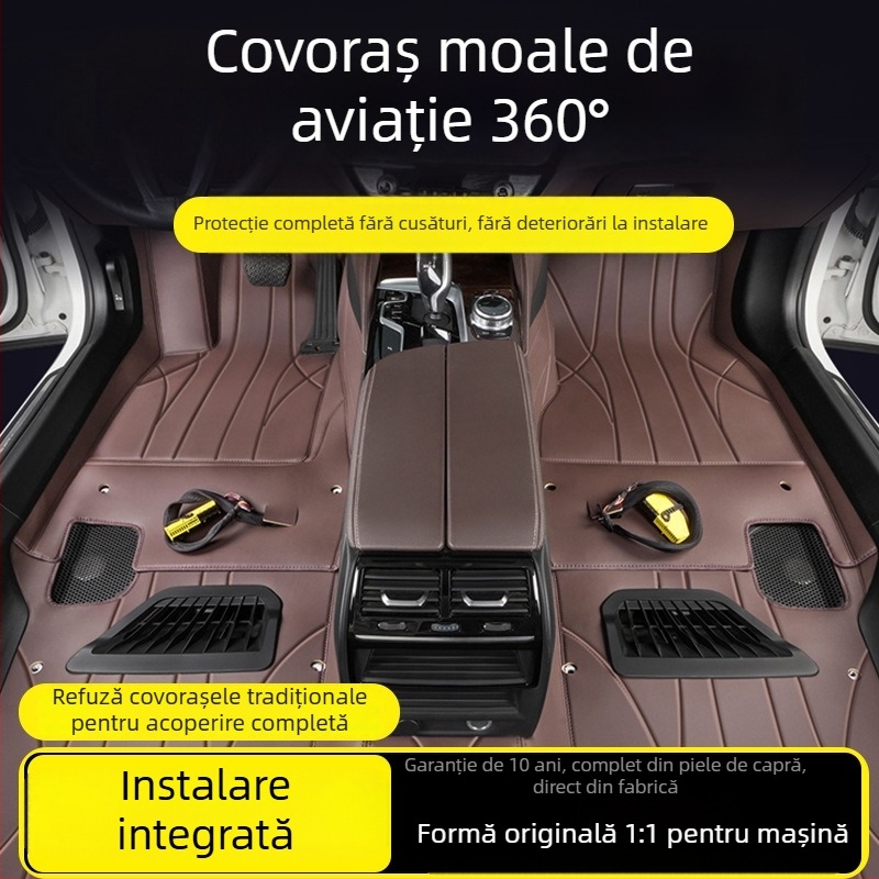 Covorașe de interior pentru mașină — 360° înconjurare, potrivire universală, material: catifea din fibre + PE, personalizabile