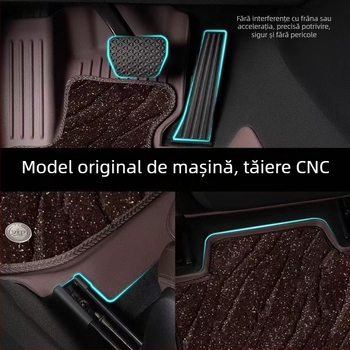 Covorașe auto universale, cu suprafață plată, tuftate, antiderapante, uscare rapidă, polipropilenă, marcă Yashidi, personalizabile