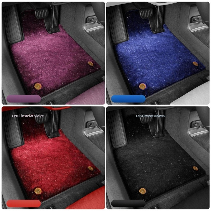 Covor auto TPE pentru Xiaomi SU7 – acoperire completă cu velur cer înstelat, potrivire specifică vehiculului, fără siglă