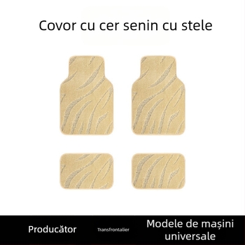 Set covoare auto universale, suede, model stele, set complet cu covoare pentru spate separate, Jiaxu brand, origine Hebei, personalizabil