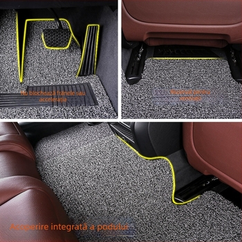 Covorașe auto pentru podea Nissan X-Trail (cinci locuri), material PVC, covorașe Silk Ring, personalizabile