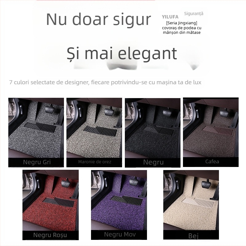 Covorașe auto pentru podea Nissan X-Trail (cinci locuri), material PVC, covorașe Silk Ring, personalizabile